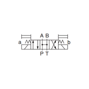 YUKEN 3C3 SPOOL TYPE CIRCUIT DRAWING ON WHITE BACKGROUND