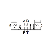 Technical drawing of Yuken 3C60 spool type circuit