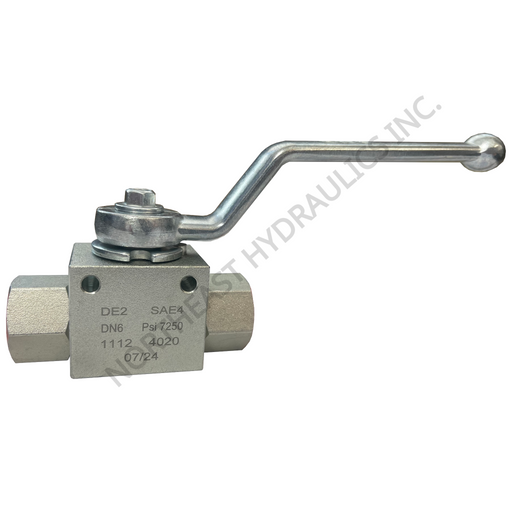 HIGH PRESSURE BALL VALVE ON WHITE BACKGROUND