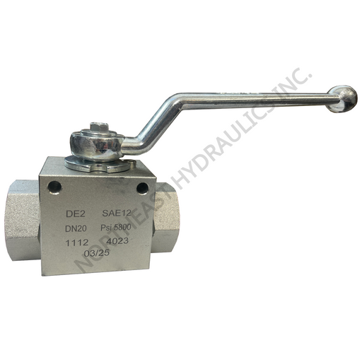 HIGH PRESSURE BALL VALVE ON WHITE BACKGROUND