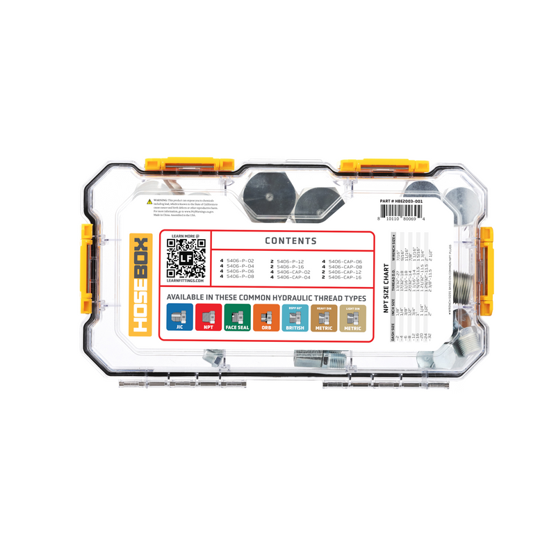 NPT Cap & Plug Kit 40pc - HBE2003-001