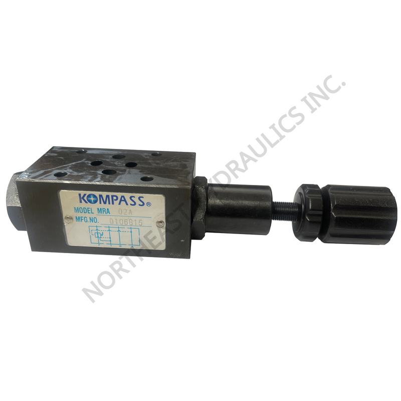Kompass hydraulic D03 modular pressure reducing valve on a white background