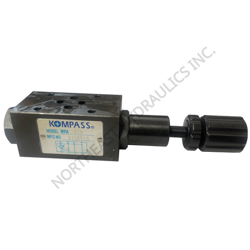 Kompass hydraulic D03 modular pressure reducing valve on a white background