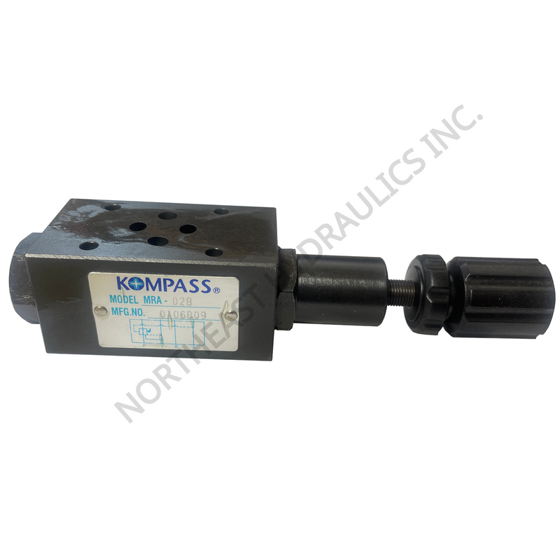 Kompass hydraulic D03 pressure reducing valve on a white background