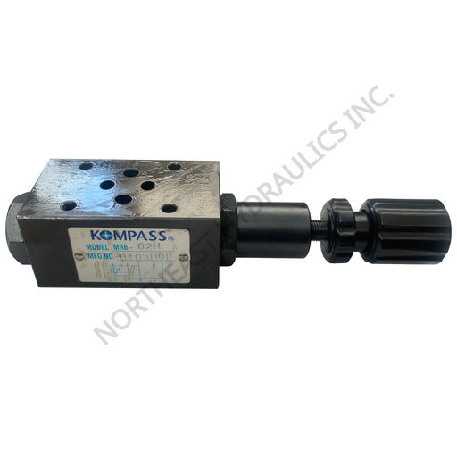 Kompass hydraulic D03 modular pressure reducing valve on white background