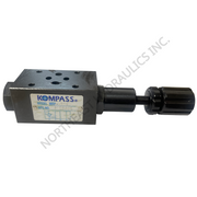 Kompass hydraulic D03 modular pressure reducing valve on a white background