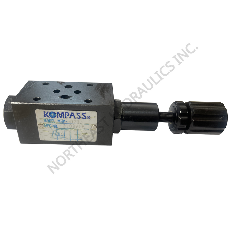 Kompass hydraulic D03 modular pressure reducing valve on a white background