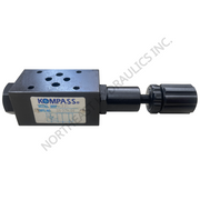 This is a Kompass Hydraulics D03 modular pressure reducing valve. 