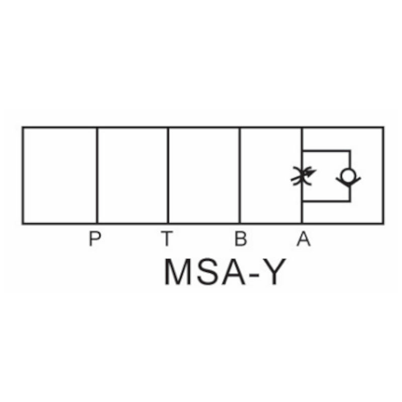 MSA-02-Y D03 Modular Throttle Valve-Metered In (Check)