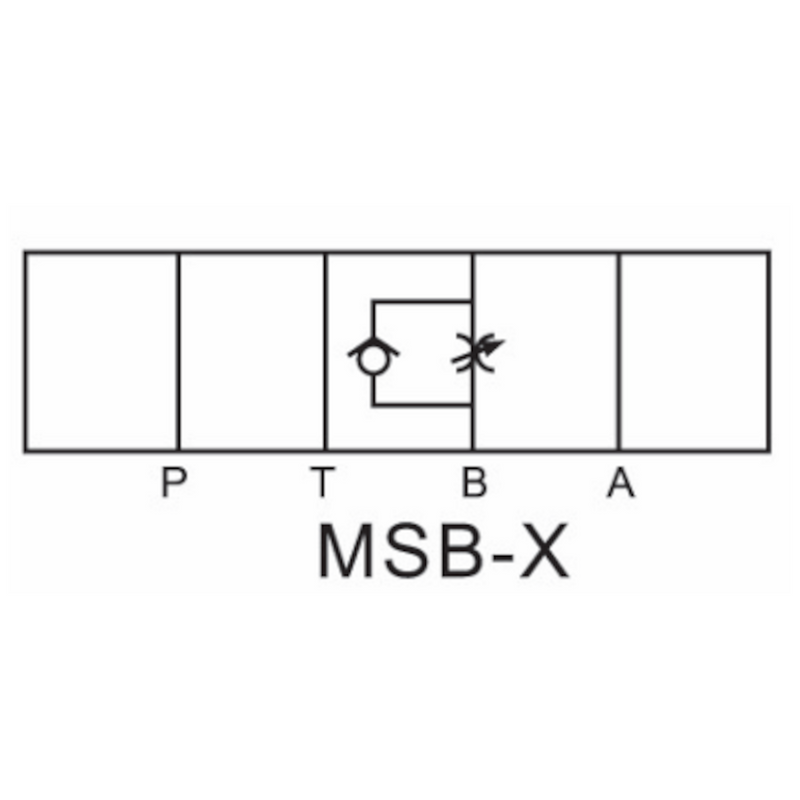 MSB-02-X D03 Modular Throttle Valve-Metered Out (Check)