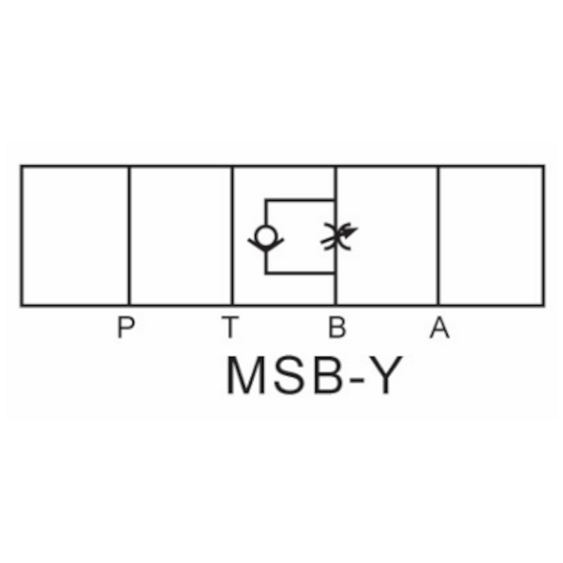 MSB-02-Y D03 Modular Throttle Valve-Metered In (Check)