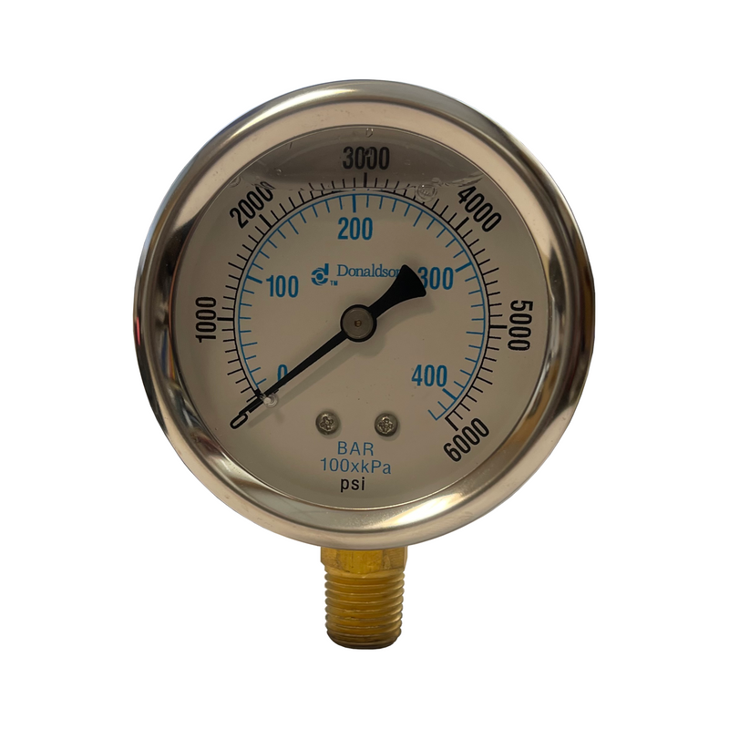 2 1/2" 6,000 PSI Lower Mount In-Line Pressure Gauge (P562729)