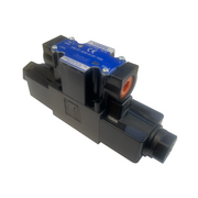 Yuken D03 solenoid directional control valve with 3C60 spool type on white background