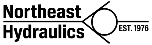 Northeast Hydraulics logo with bold industrial lettering