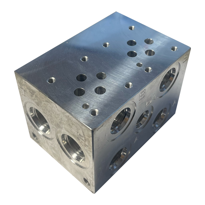 D03 2 Station Parallel Circuit Manifold with Relief Cavity (AD03P022S ...
