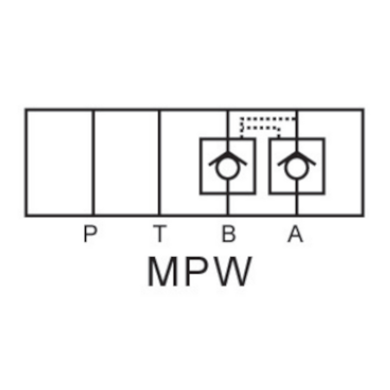 MPW-02A Pilot Operated Check Valve (D03, A & B Port Check)