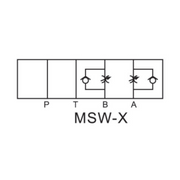 Kompass Hydraulic Throttle Valve with Check (Symbol)